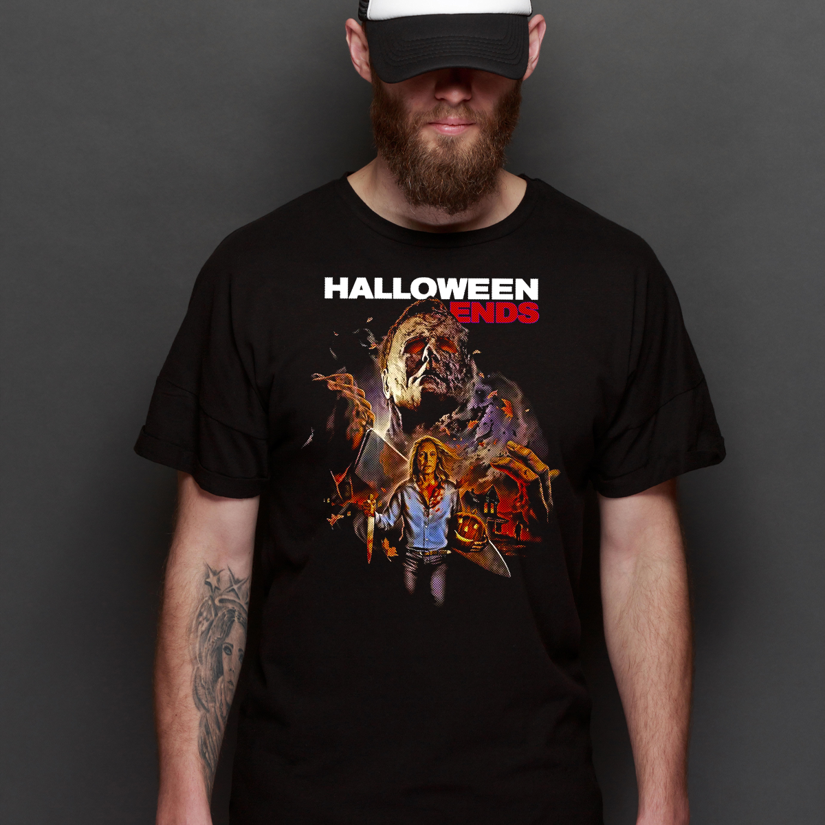 Halloween Michael Myers Ends Horror Movie T-Shirt Tee