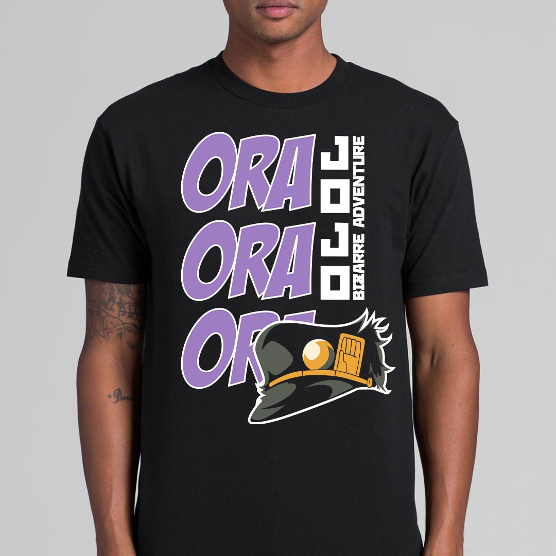 JoJo's Bizarre Adventure Ora! T-Shirt Japanese Anime Tee