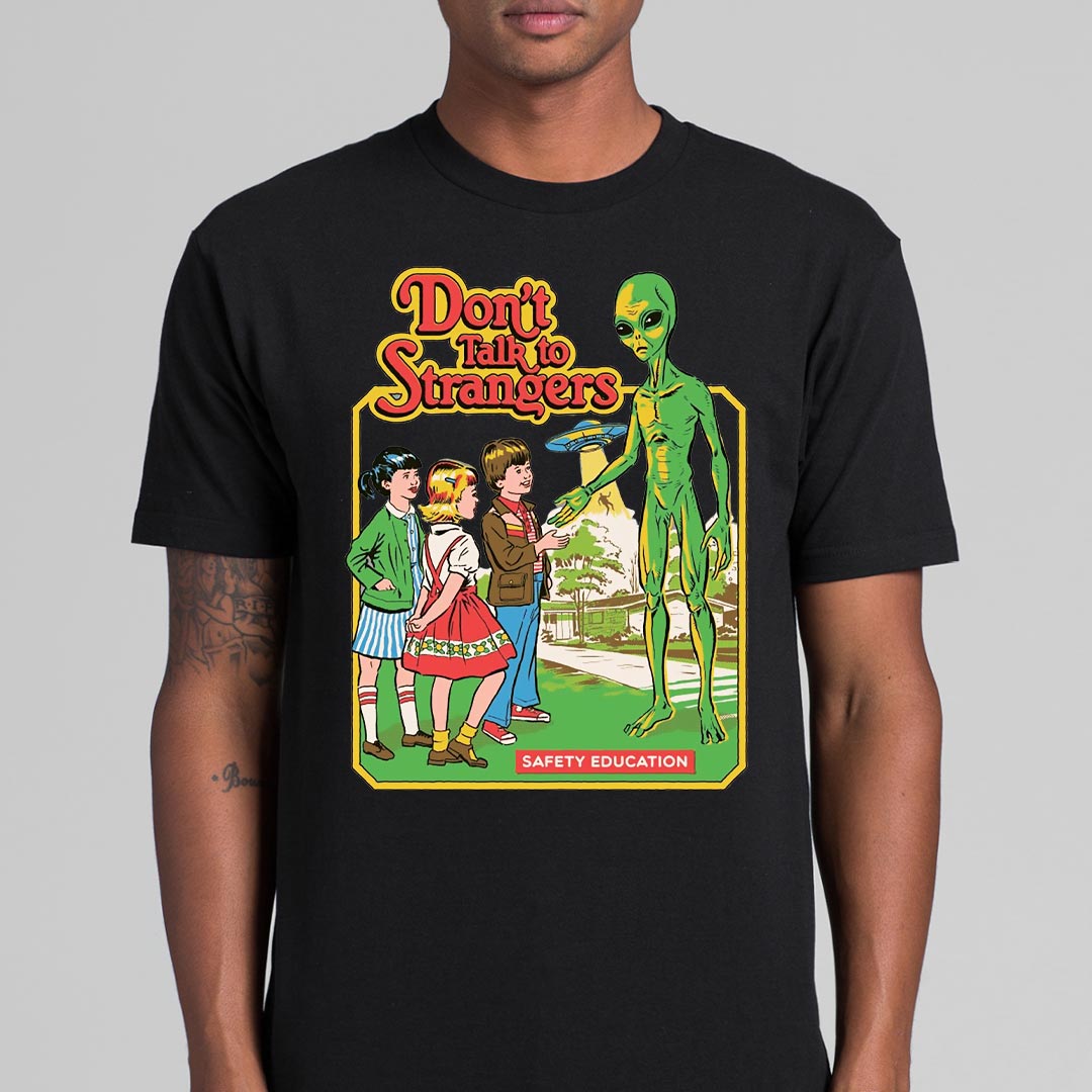 Don't Talk To Strangers T-Shirt Spoof Funny Tee