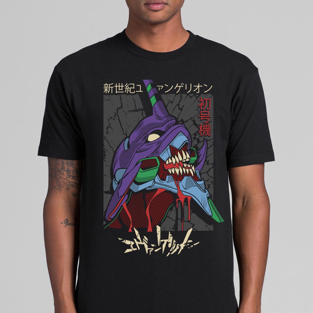Neon Genesis Evangelion Unit-01 V3 T-Shirt Japanese Anime Tee