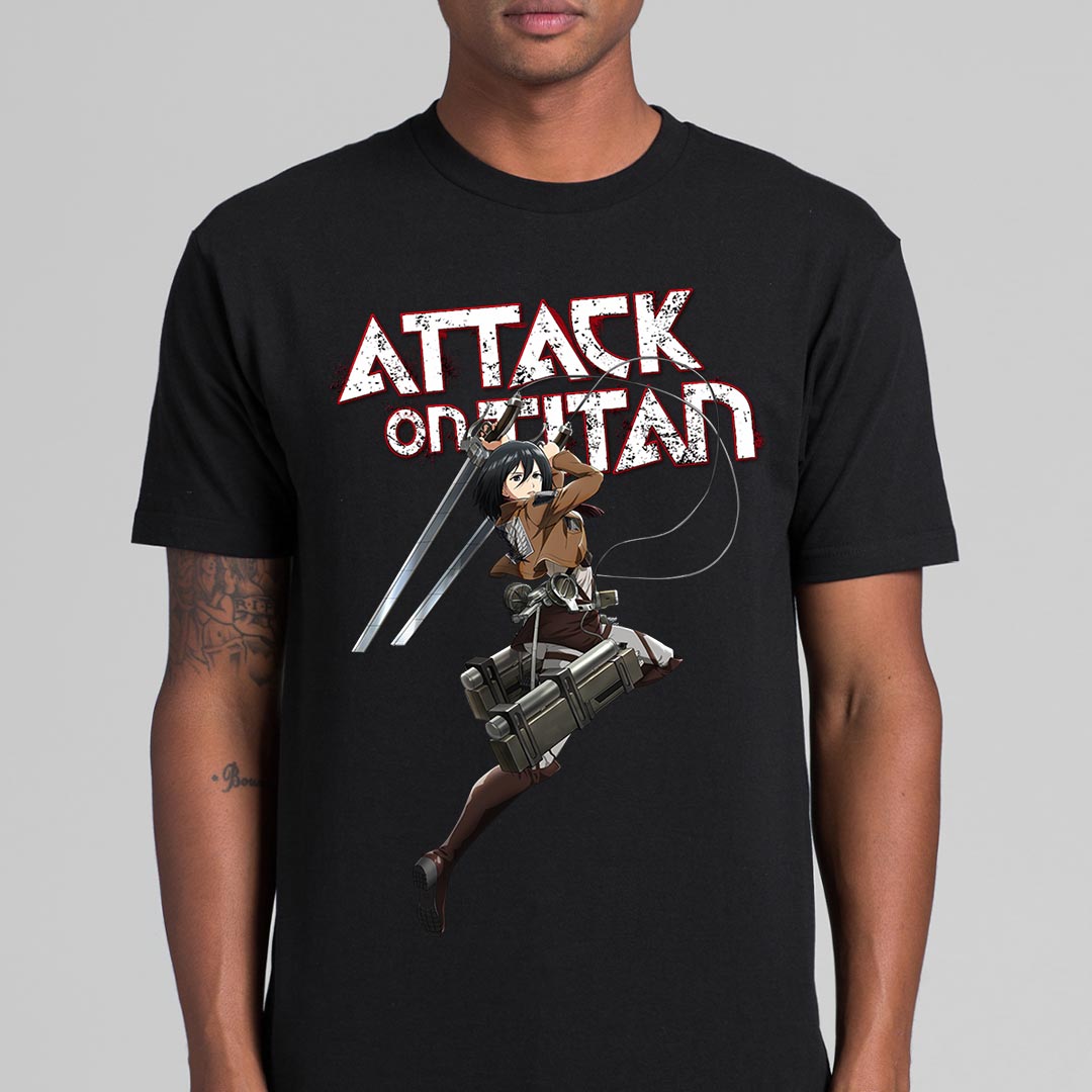 Attack on Titan Mikasa Ackerman T-shirt Japanese anime Tee