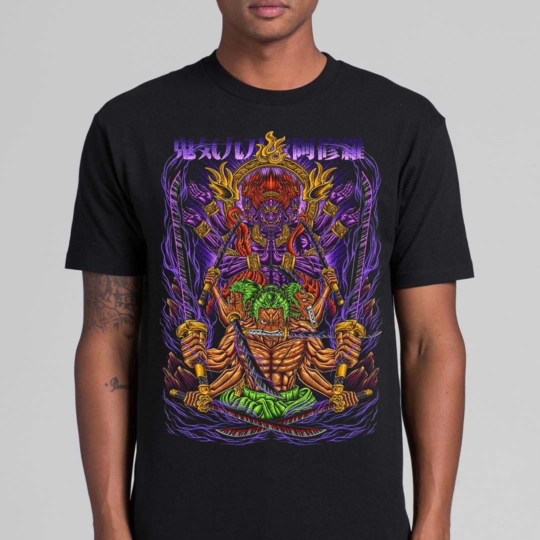 One Piece Zoro Asura T-shirt Japanese anime Tee