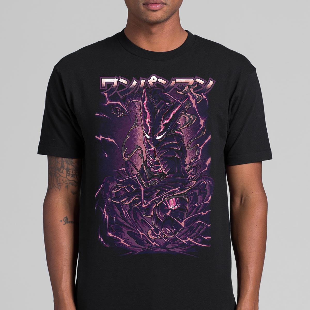 One-Punch Man Garou T-Shirt Cotton Block Tee Japanese anime