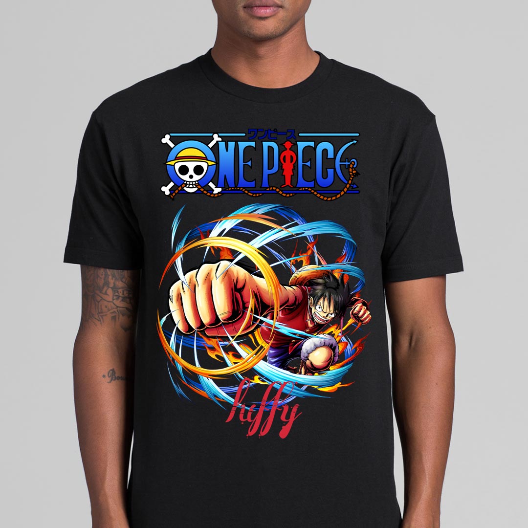 One Piece Luffy Punch T-shirt Japanese anime Tee