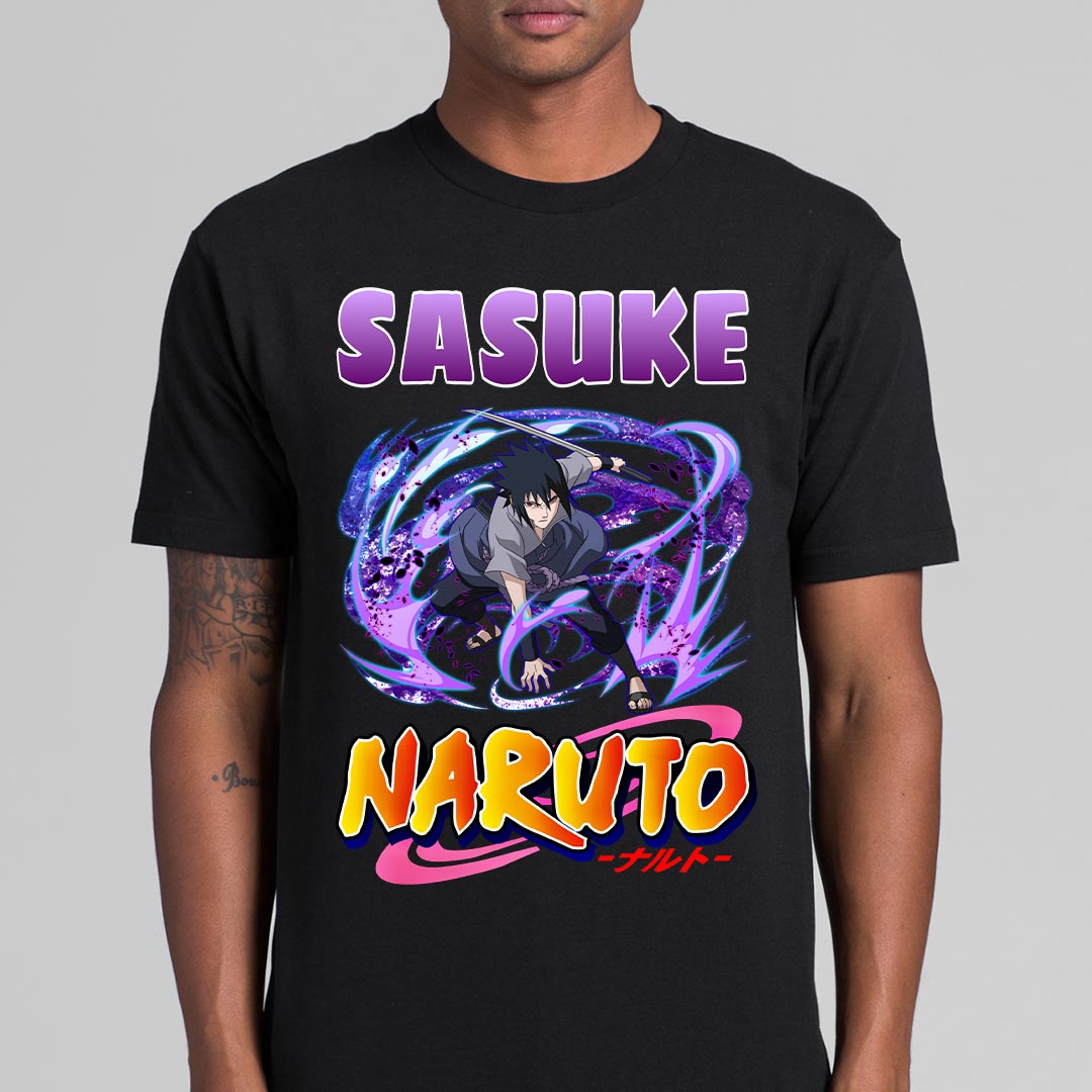 Naruto Sasuke T-shirt Japanese anime Tee