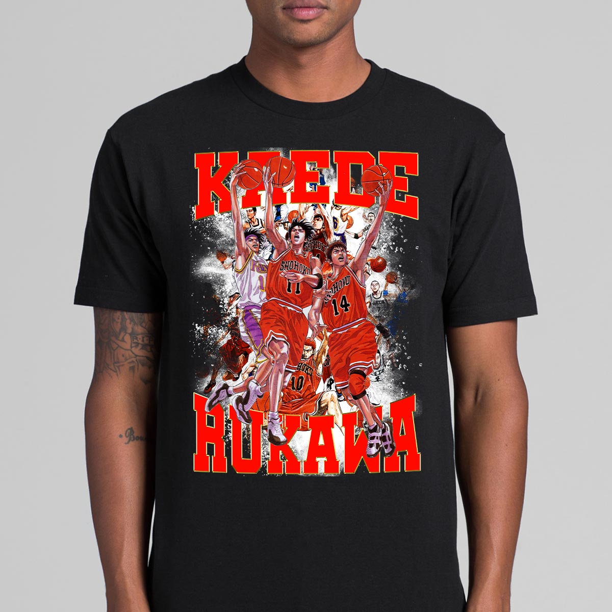 Slam Dunk Rukawa Kaede T-shirt Japanese anime