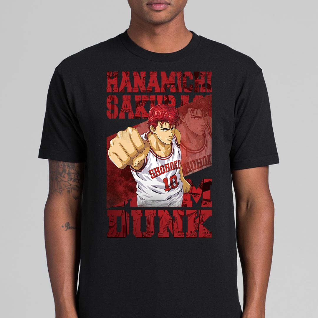 Slam Dunk Hanamichi Sakuragi T-Shirt Japanese Anime Tee