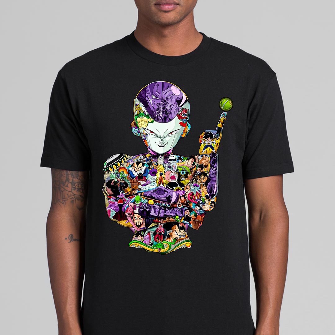 Dragon Ball Frieza Black T-Shirt Japanese Anime Tee