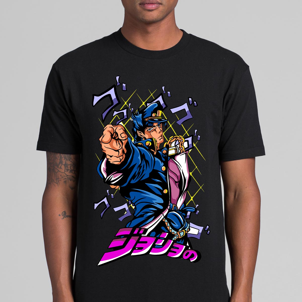 Jojo's Bizarre Adventure Jotaro Kujo Ver5 T-shirt Japanese anime