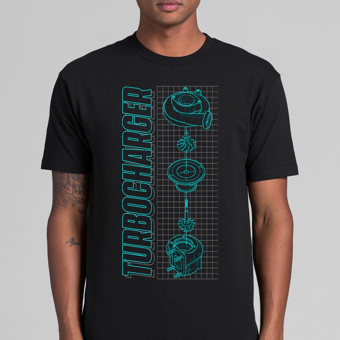 Turbo Charger T-Shirt Speed Garage Tee