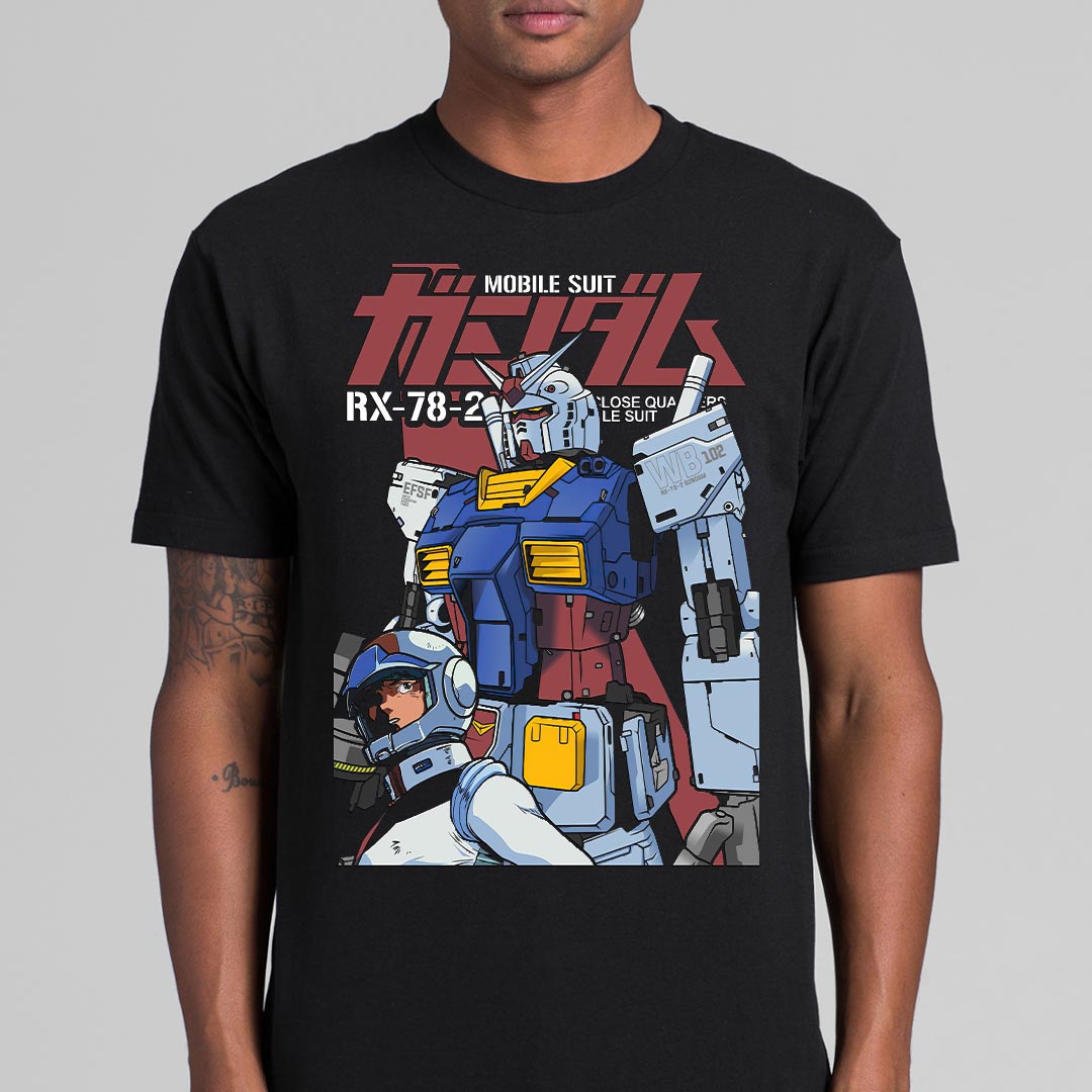 Gundam Original RX-78-2 T-Shirt Japanese Anime Tee