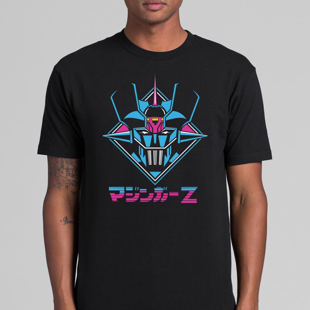 Mazinger Z Black T-Shirt Japanese Anime Tee