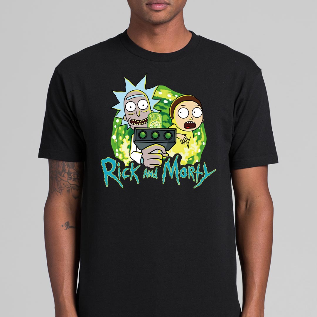 Rick and Morty Ver5 T-Shirt Spoof Funny Tee