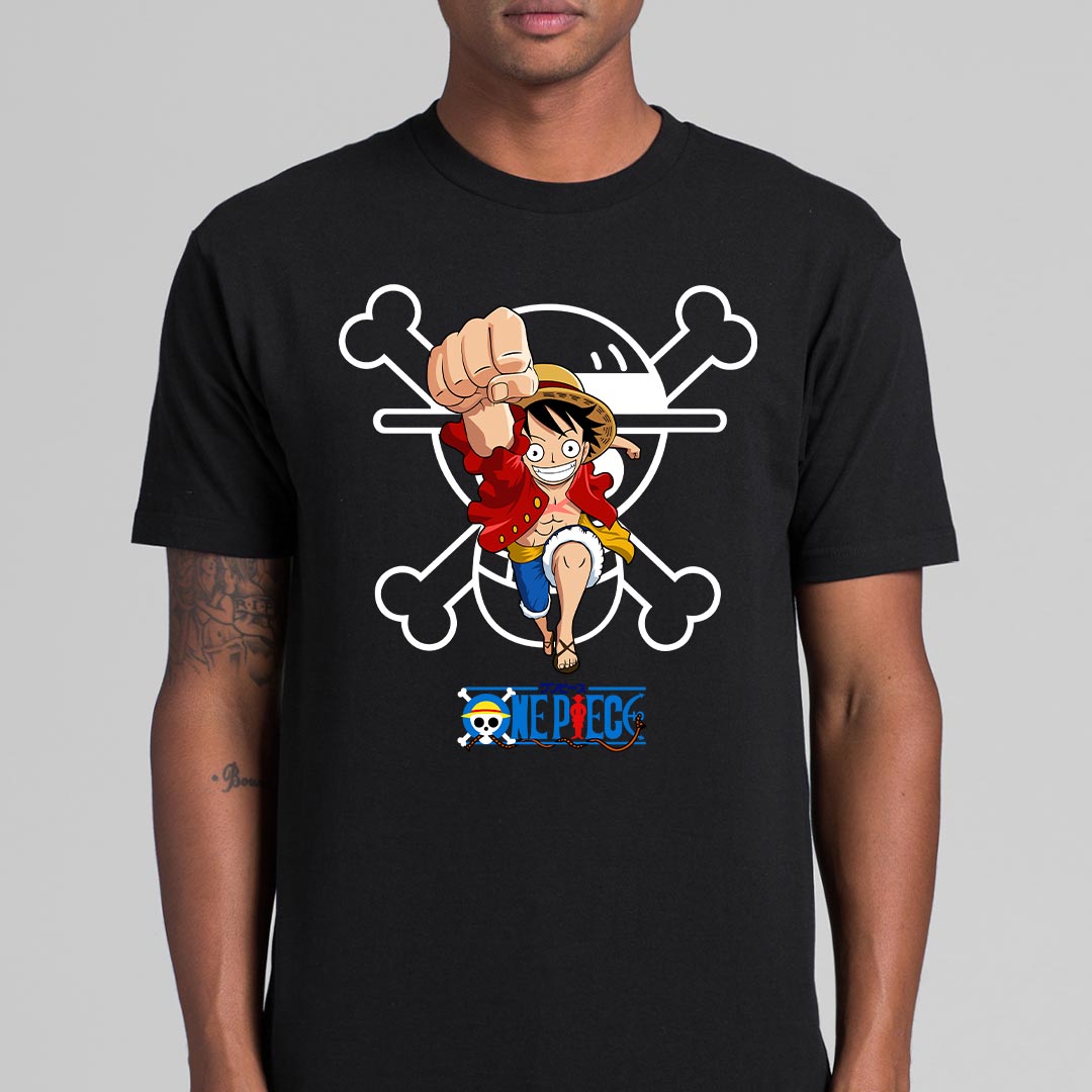 One Piece Luffy D Monkey V4 T-shirt Japanese anime Tee