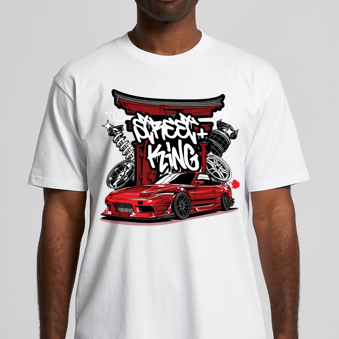 Mazda RX-7 FC Mod JDM White T-Shirt Speed Garage Tee