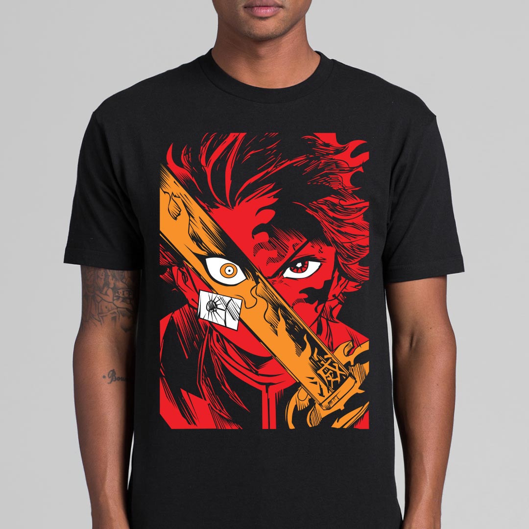 Demon Slayer Tanjiro Water Breathing T-Shirt Japanese Anime Tee