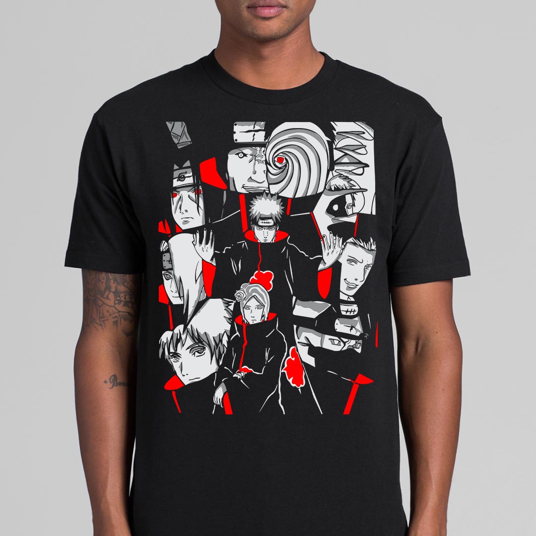 Naruto Akatsuki T-shirt Japanese anime Tee