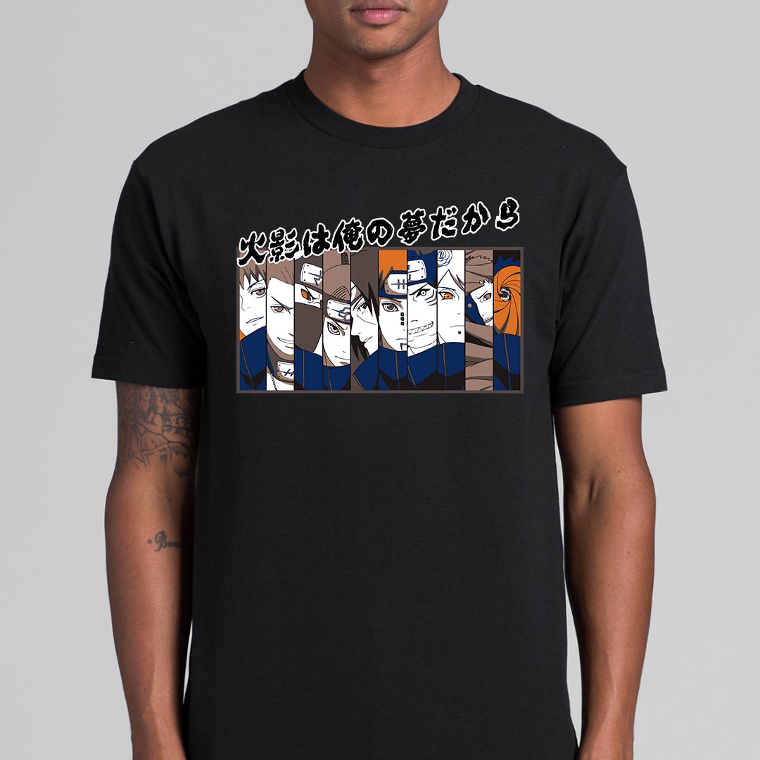 Naruto Akatsuki Ver4 T-Shirt Japanese Anime Tee