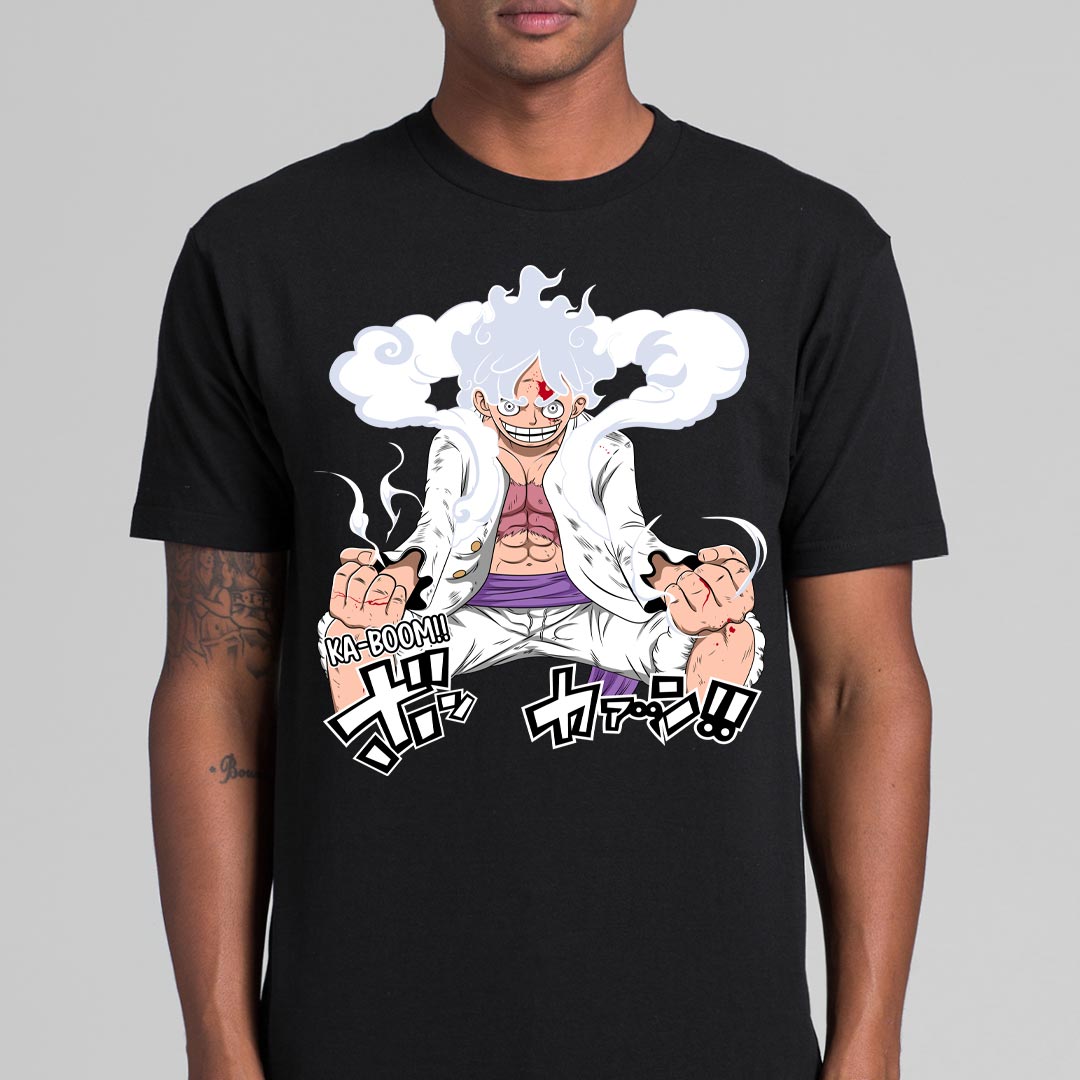 One Piece Luffy Gear 5 Ka Boom T-Shirt Japanese Anime Tee