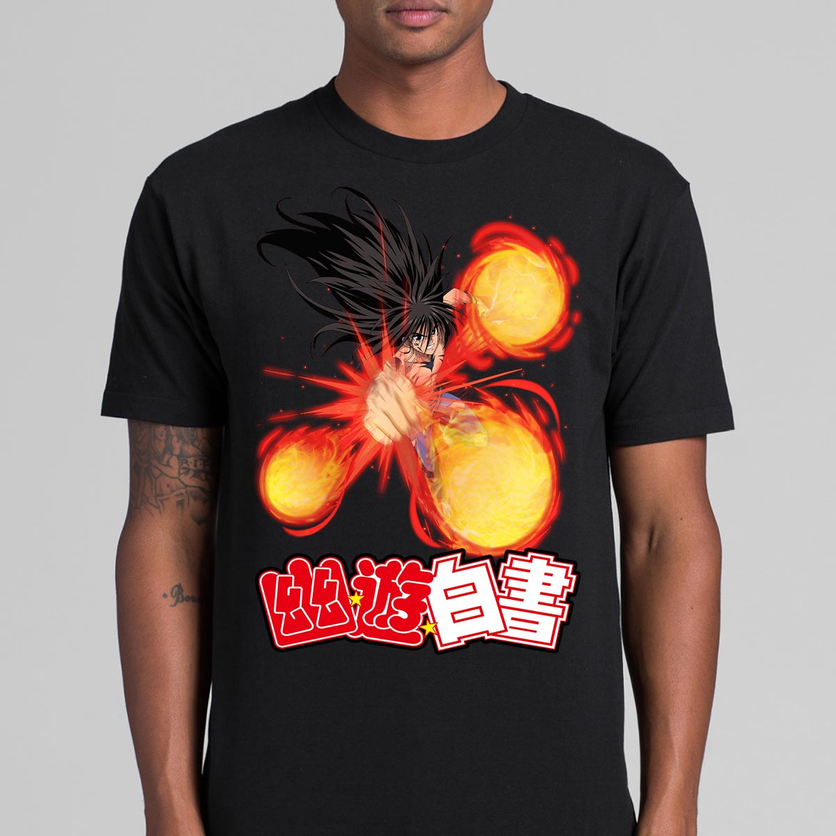 yuyu hakusho Ghost Fighter Yusuke T-Shirt Japanese Anime