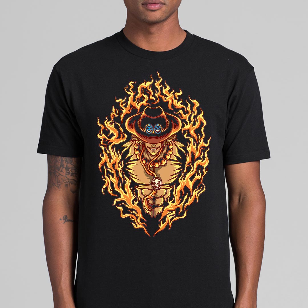 One Piece Portgas D. Ace T-Shirt Japanese Anime Tee