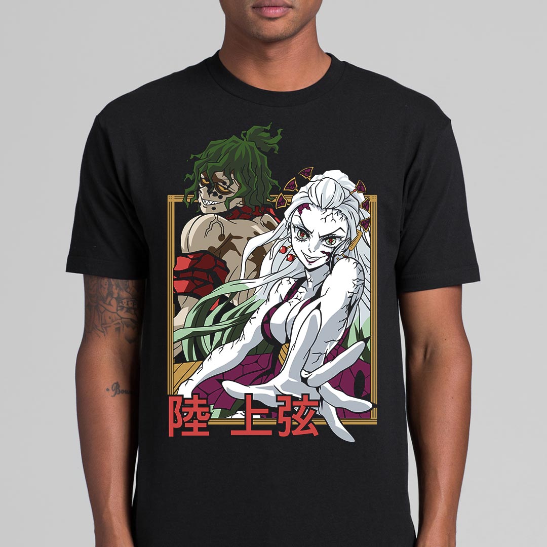Demon Slayer Daki and Gyutaro T-shirt Japanese anime Tee