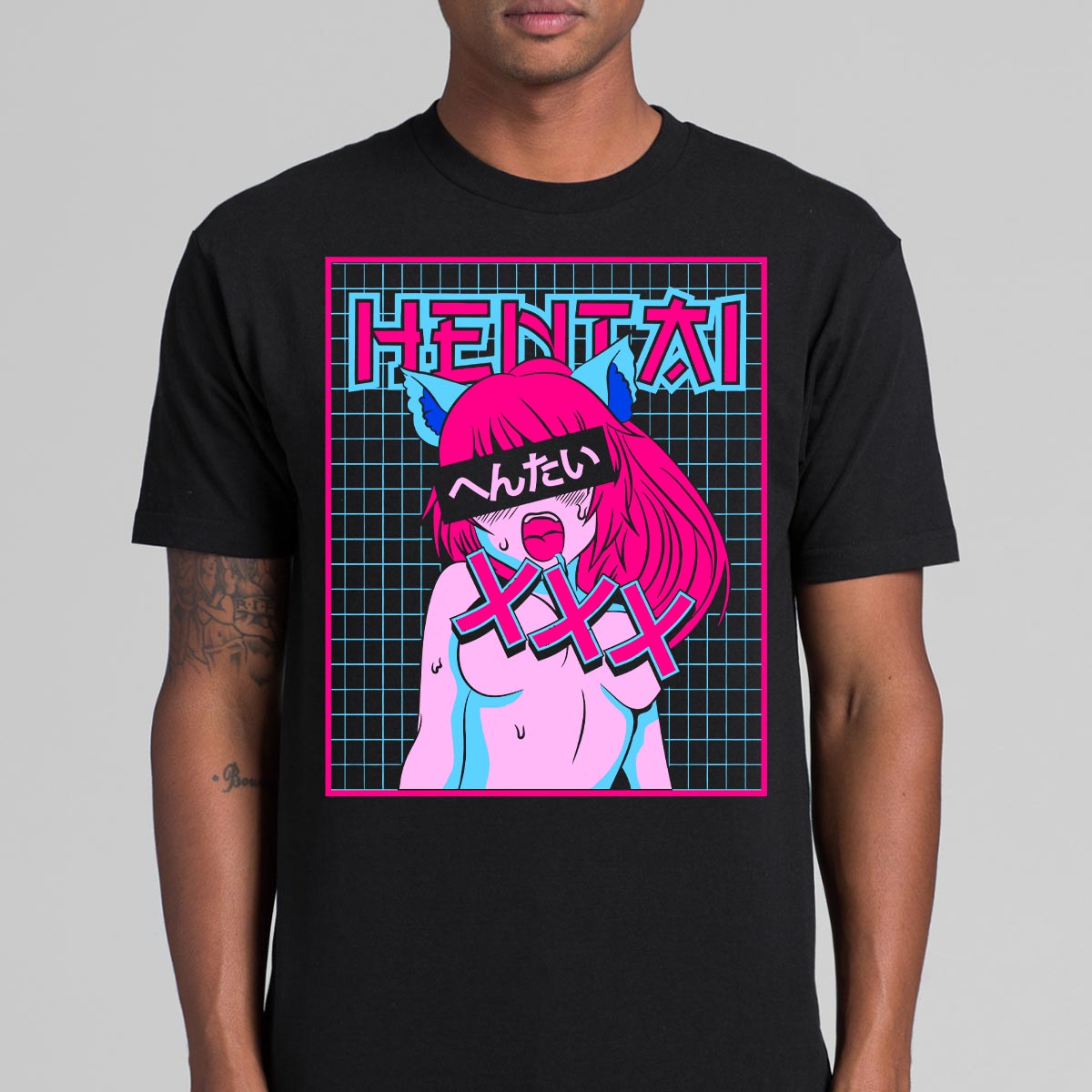 Hentai XXX Cat Girl T-shirt Japanese anime