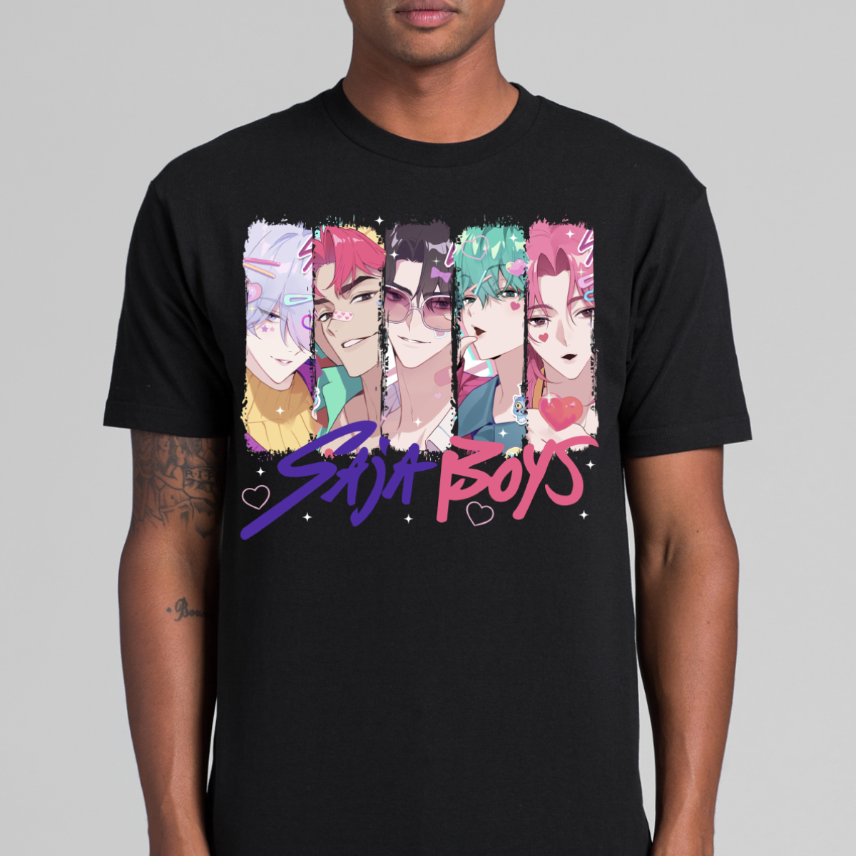 Saja Boys K-pop Demon Hunters V9 T-shirt Animation Movie Tee