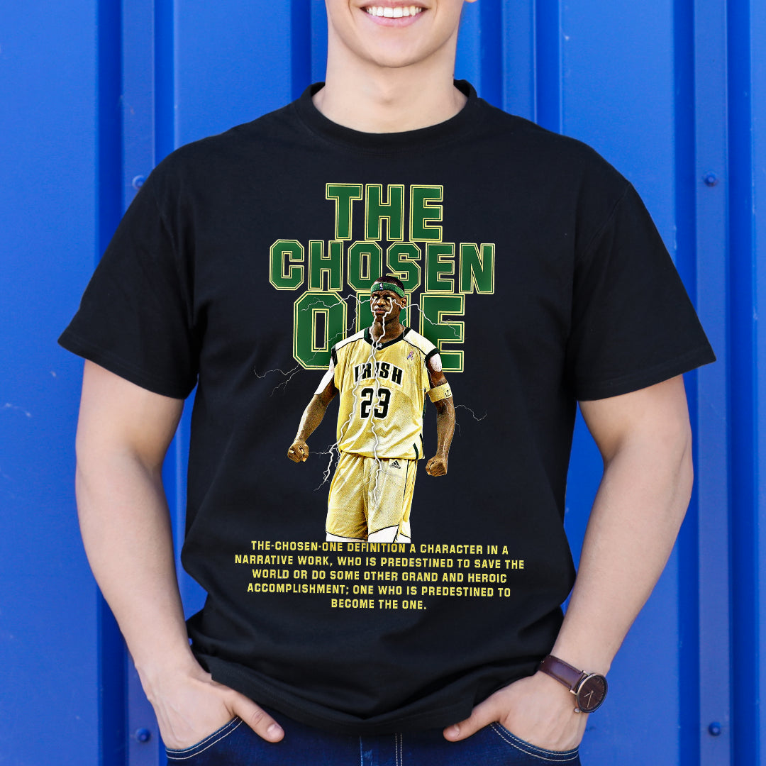 LeBron James V5 The Chosen One NBA T-Shirt Sport Athlete Family Tee
