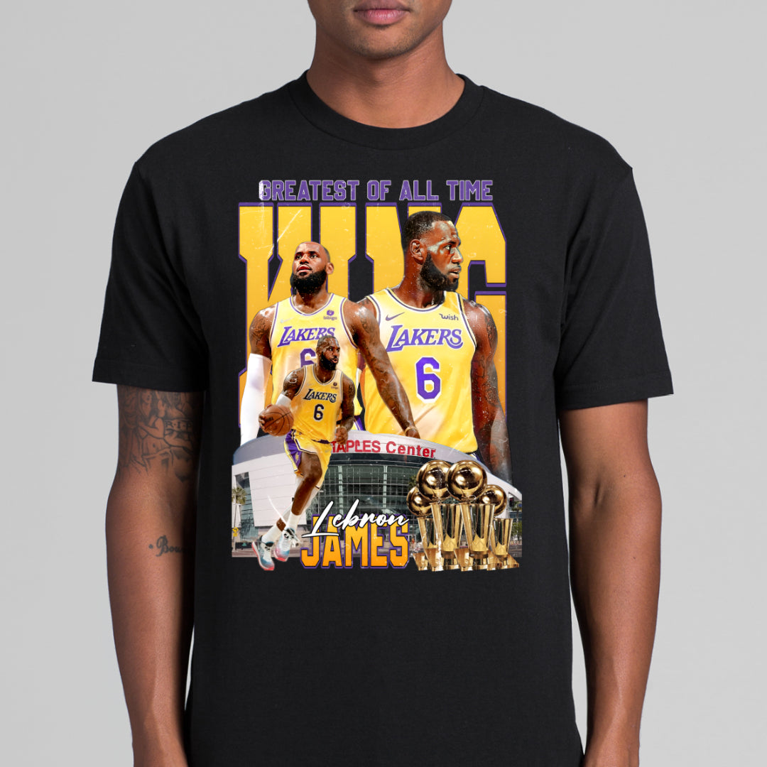 LeBron James V6 NBA T-Shirt Sport Athlete Family Tee