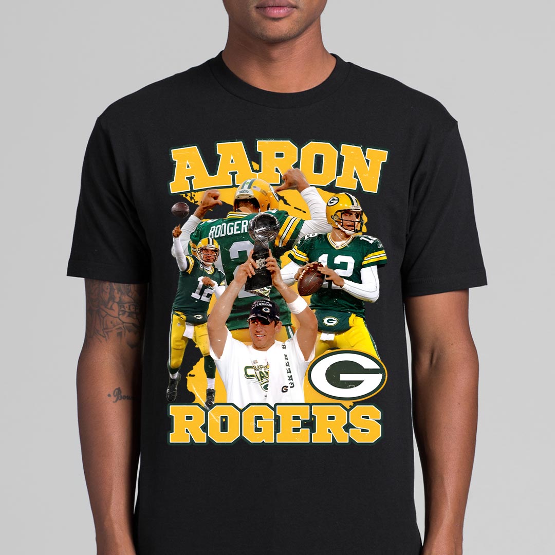 Aaron Rodgers NFL T-Shirt Sport Athlete Family Tee