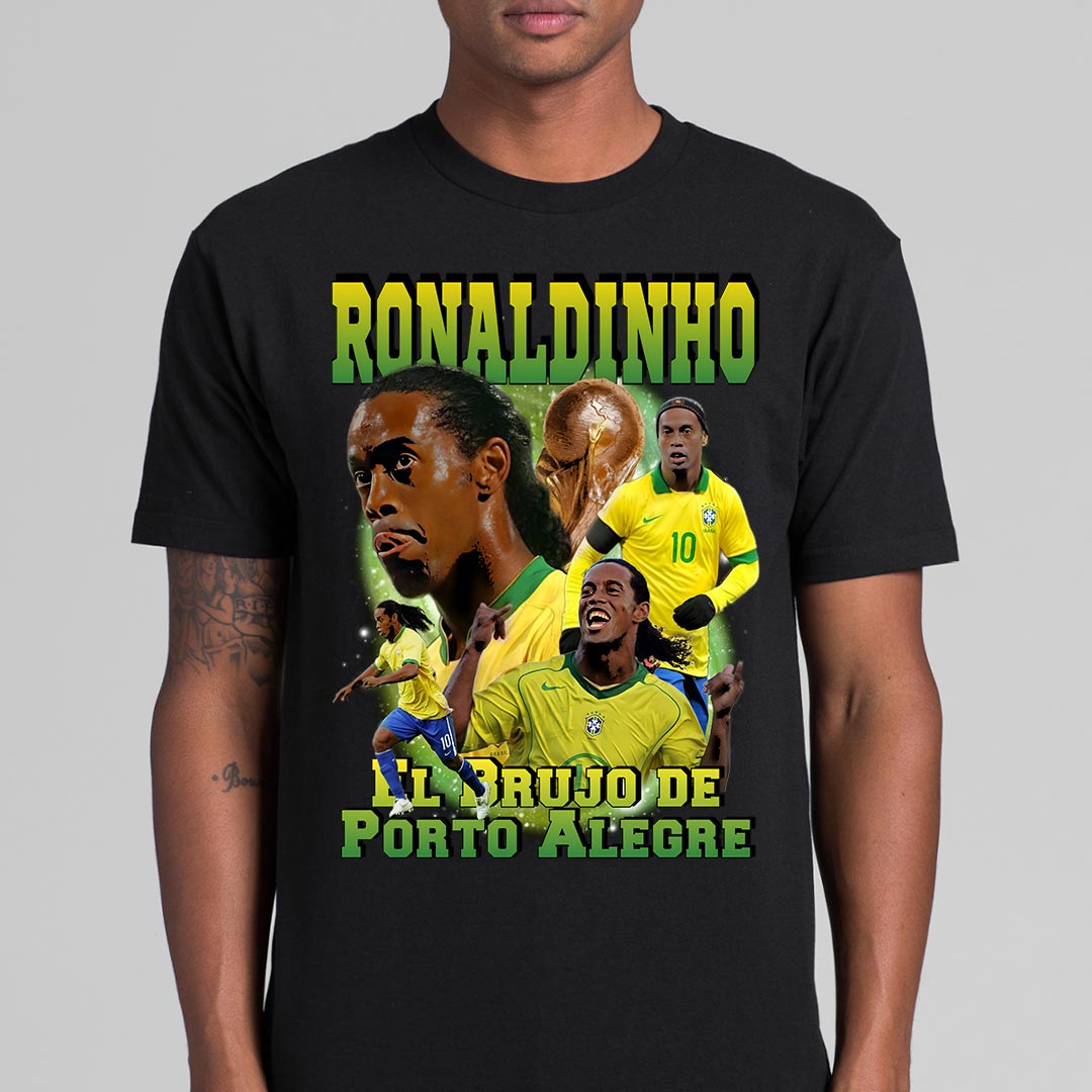 Ronaldinho Gaucho T-Shirt Sport Athlete Family Tee Football