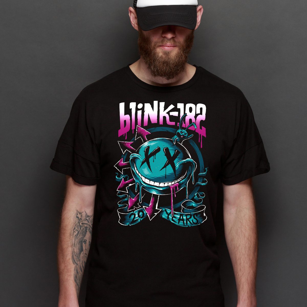 blink-182 V2 T-Shirt Band Family Tee Music Rock And Roll