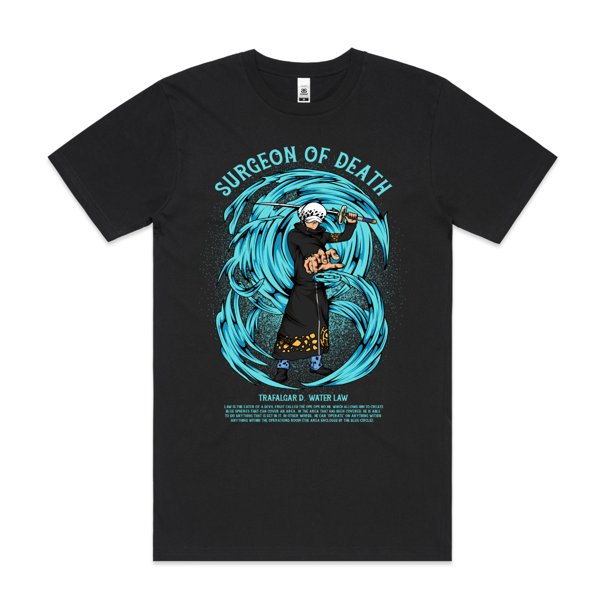 One Piece Trafalgar D. Water Law T-shirt Japanese Anime Tee