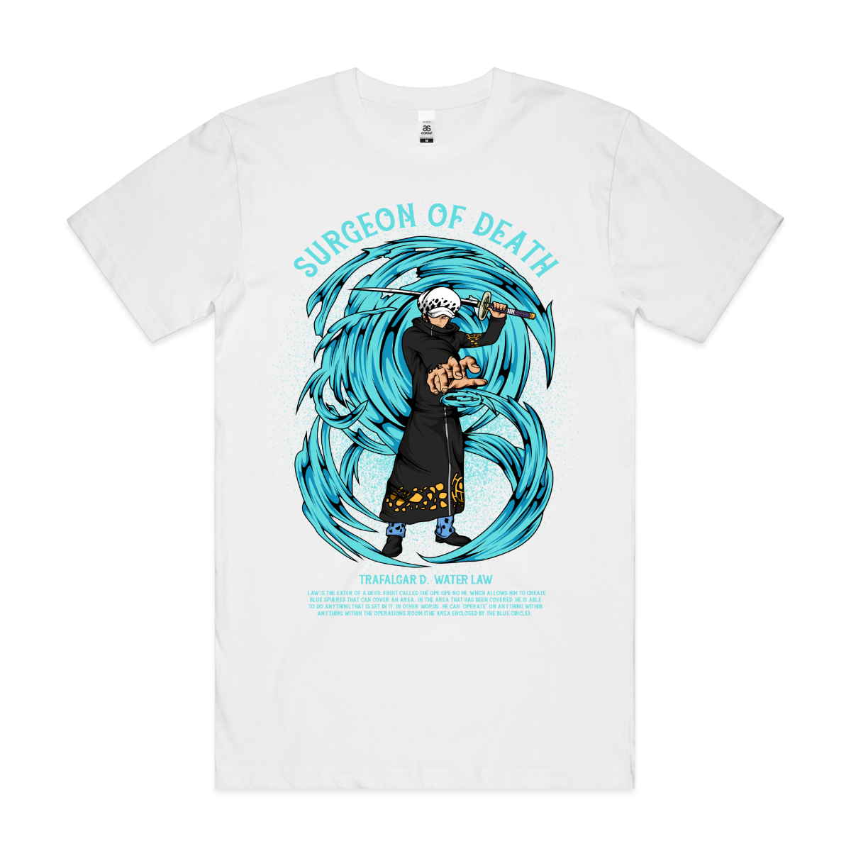 One Piece Trafalgar D. Water Law T-shirt Japanese Anime Tee