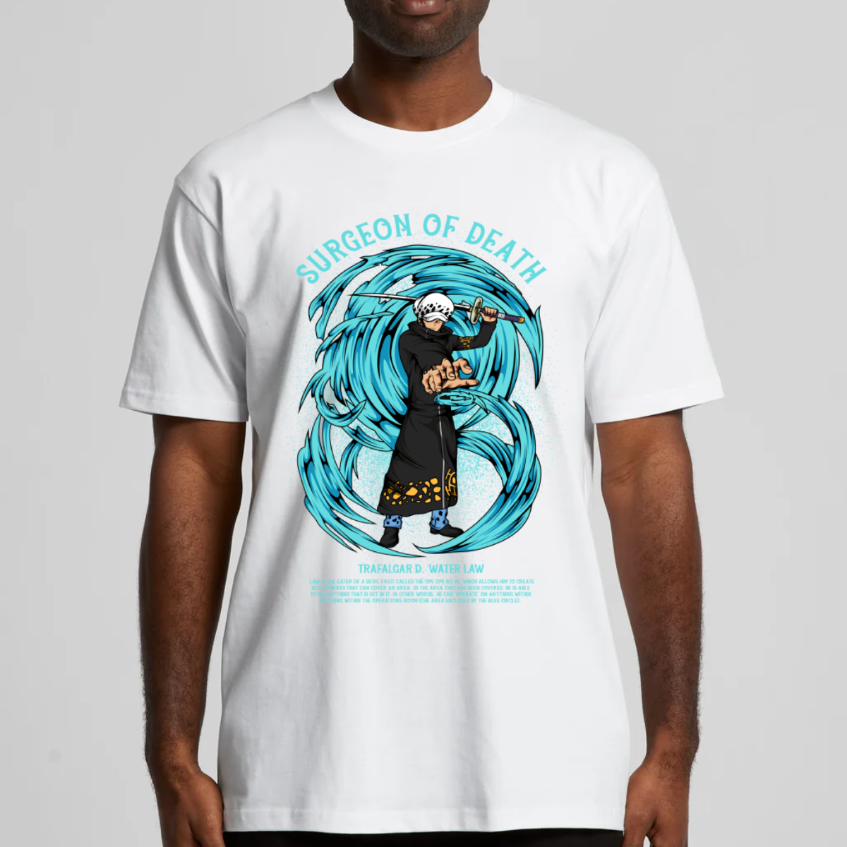 One Piece Trafalgar D. Water Law T-shirt Japanese Anime Tee