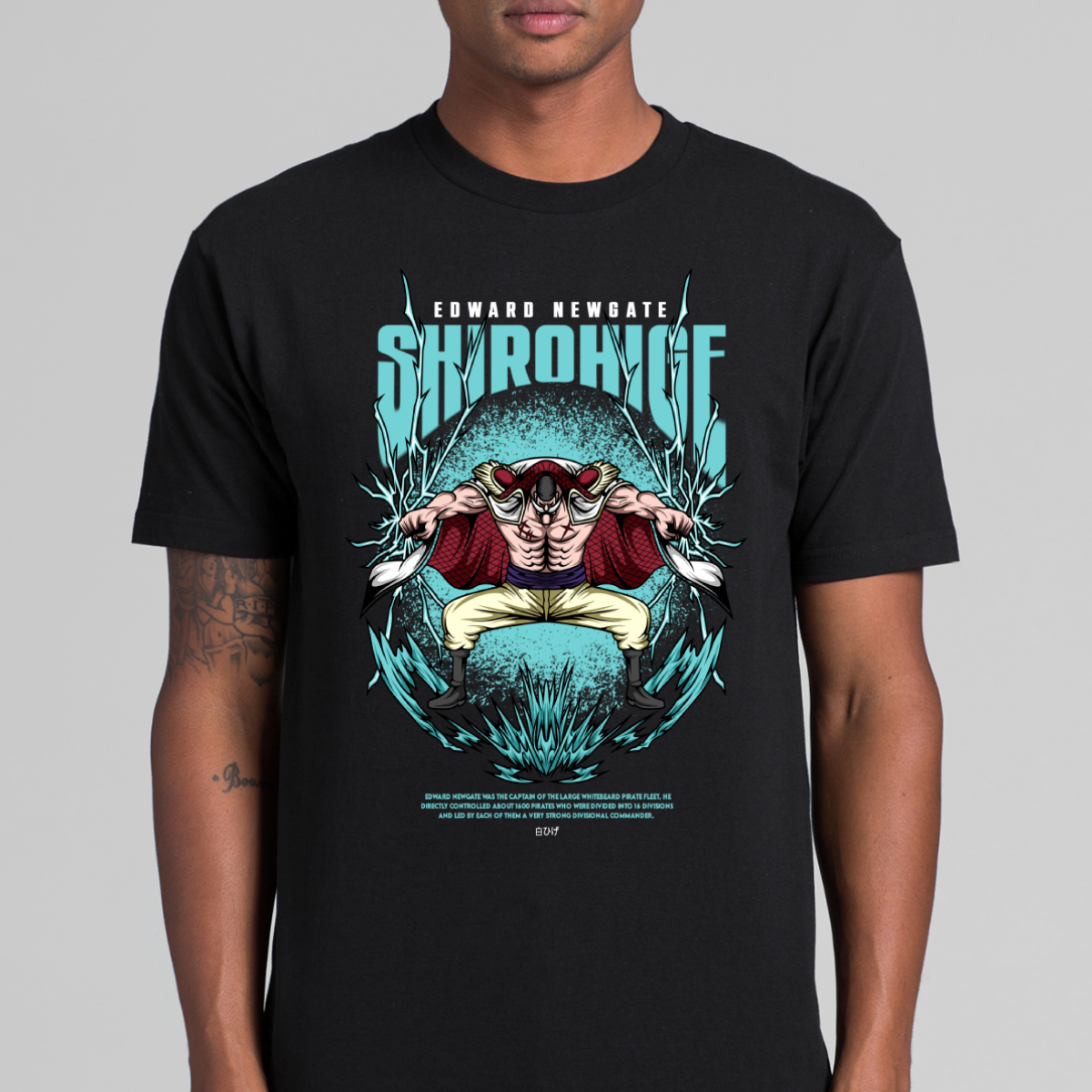 One Piece Whitebeard Edward Newgate T-shirt Japanese Anime Tee