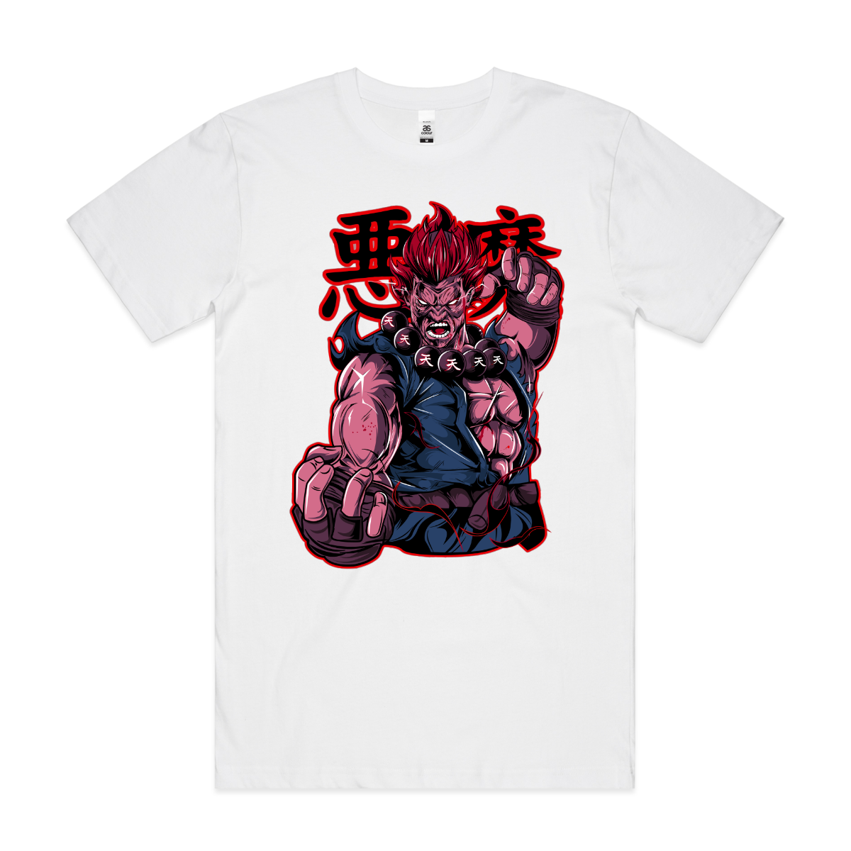 Street Fighters Akuma V2 T-shirt Japanese Gaming Tee
