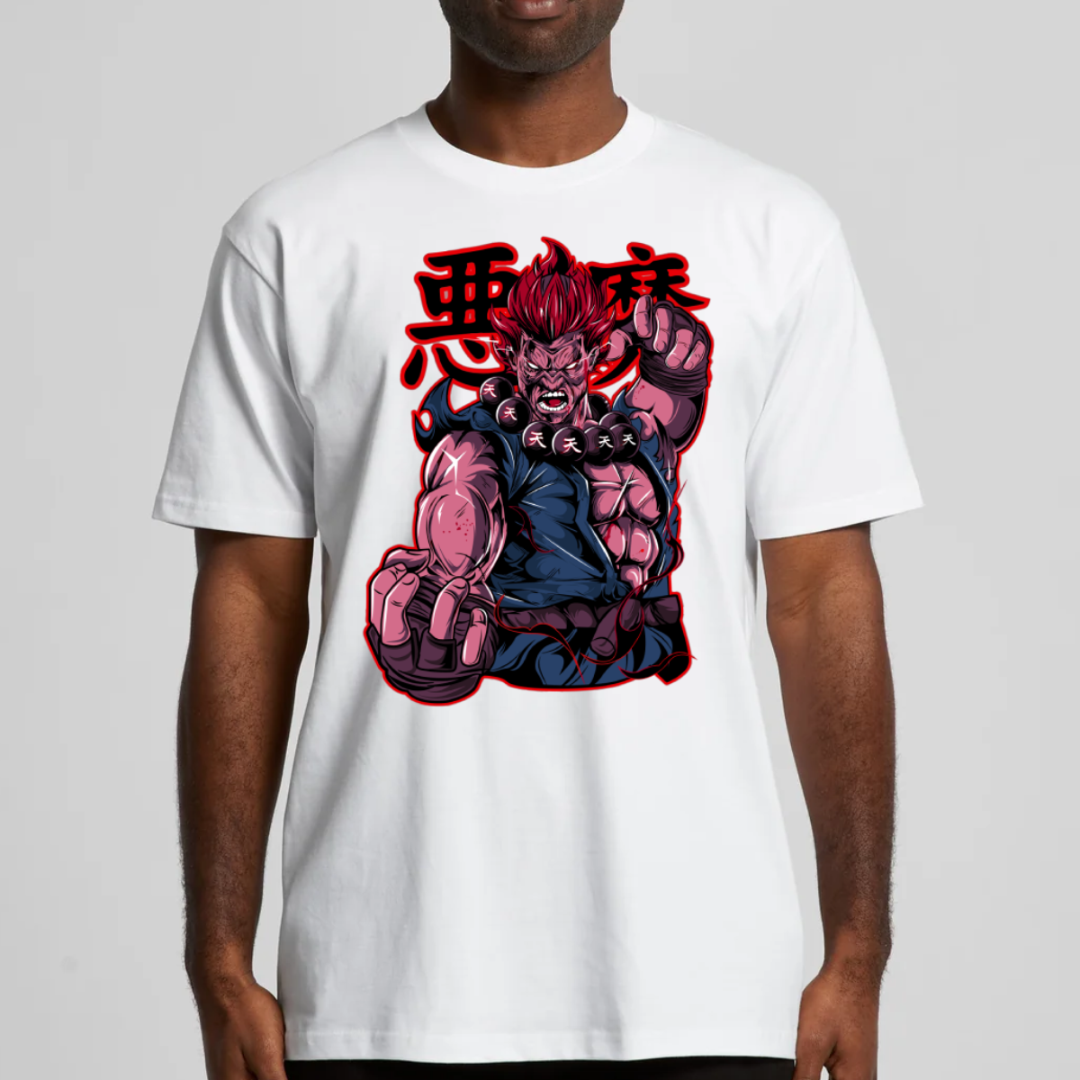 Street Fighters Akuma V2 T-shirt Japanese Gaming Tee