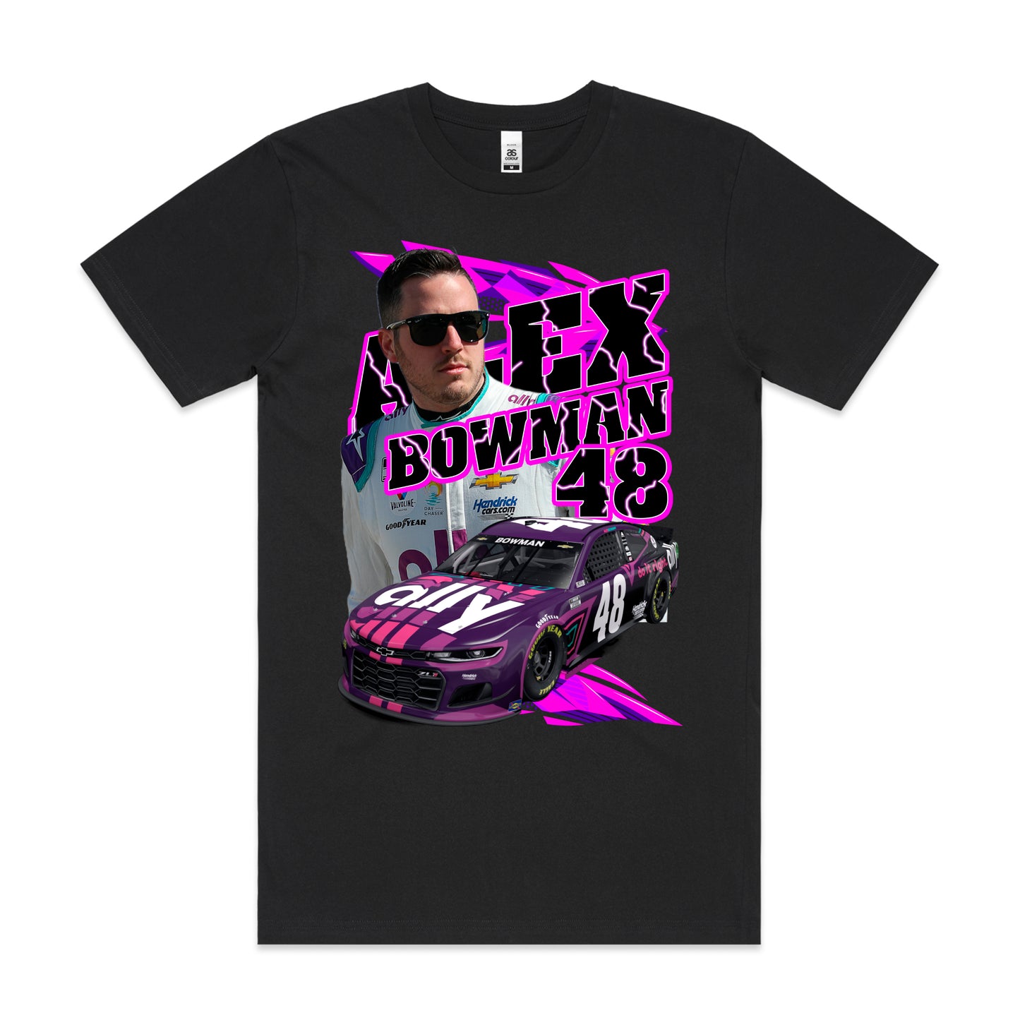 Alex Bowman Stock Car Racing T-Shirt Sport Athlete Family Tee