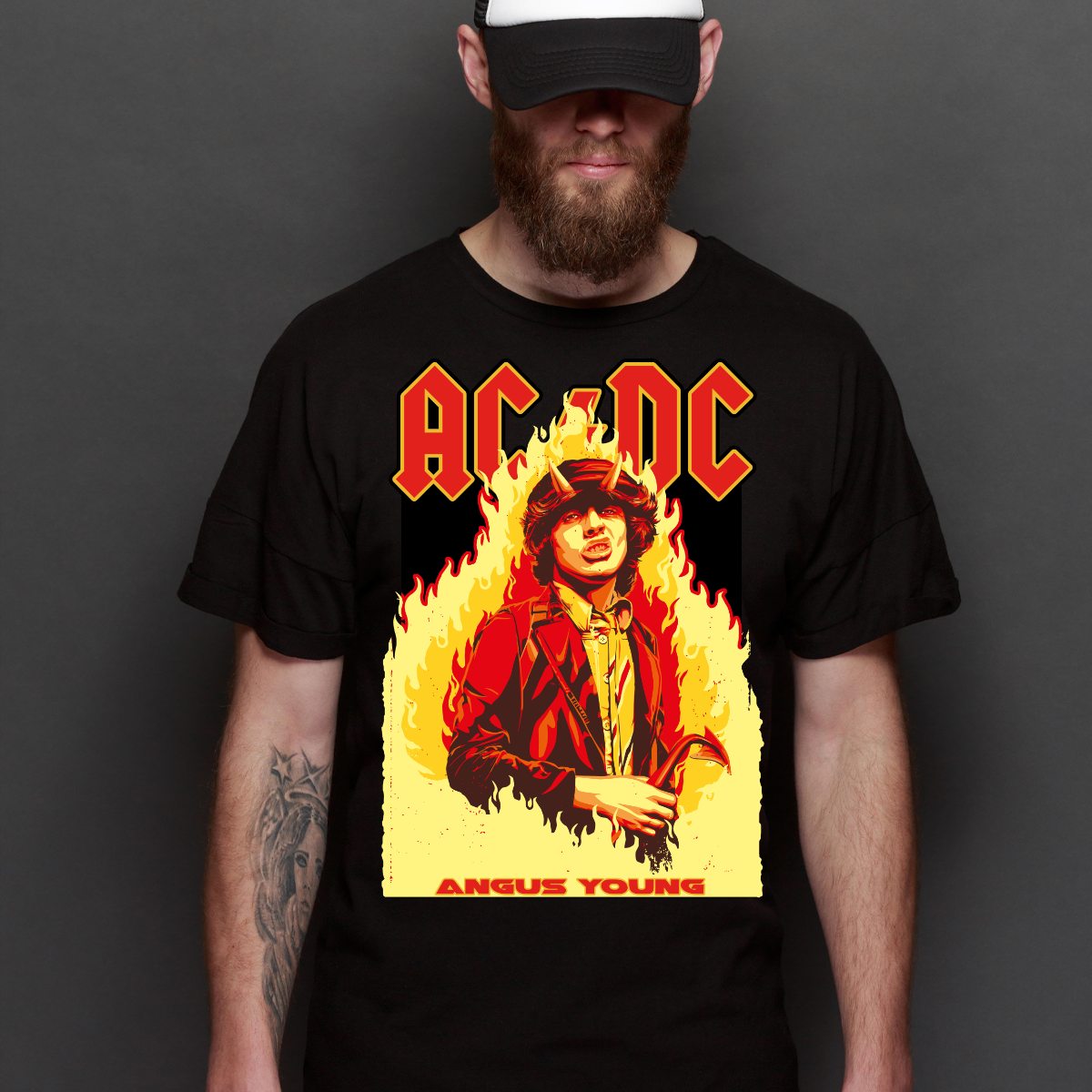 AC/DC V6 T-Shirt Band Family Tee Music Rock And Roll