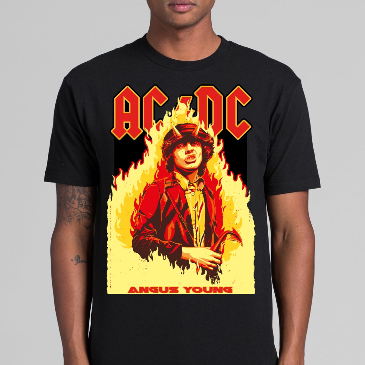 AC/DC V6 T-Shirt Band Family Tee Music Rock And Roll