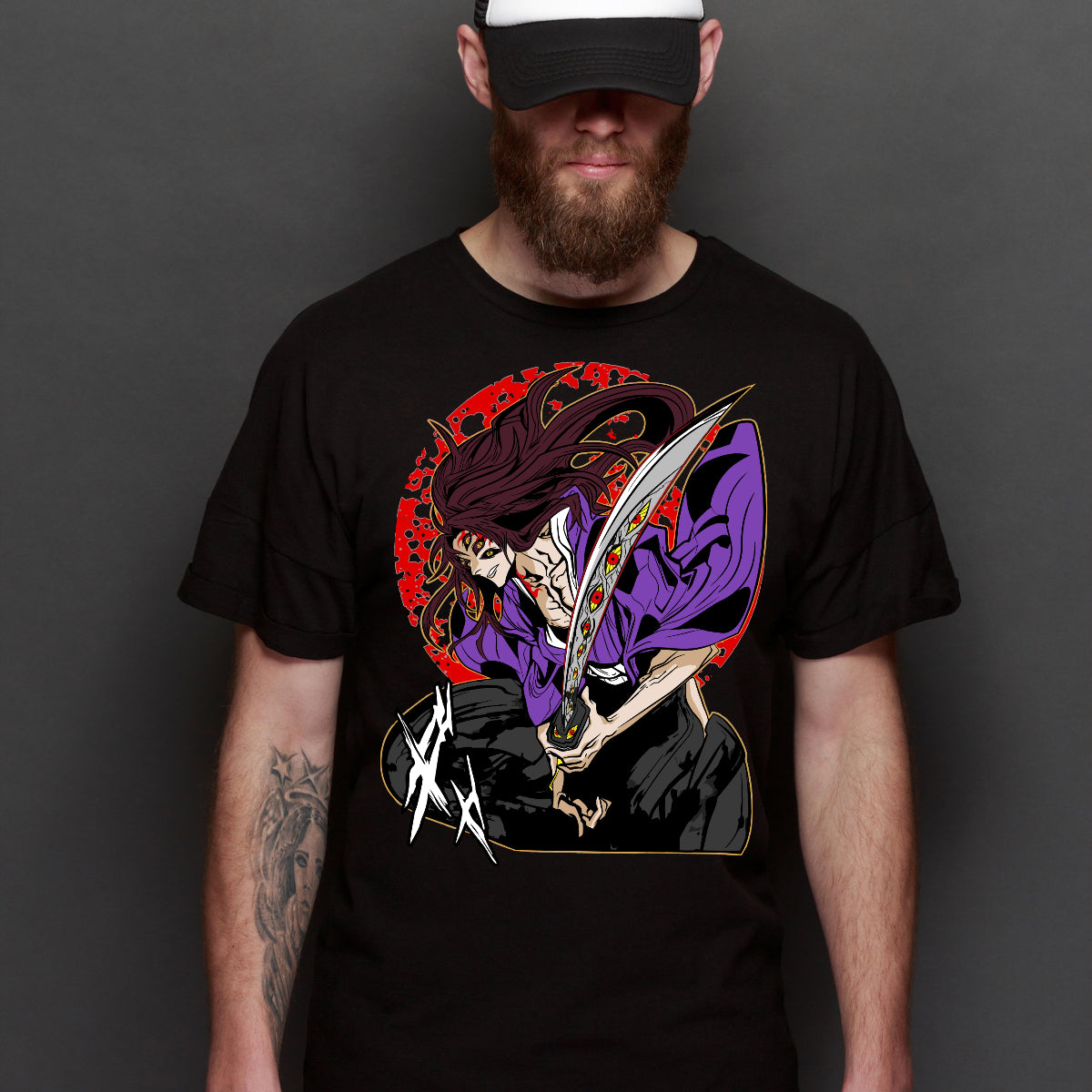 Demon Slayer Kokushibo Ver6 T-Shirt Japanese Anime Tee