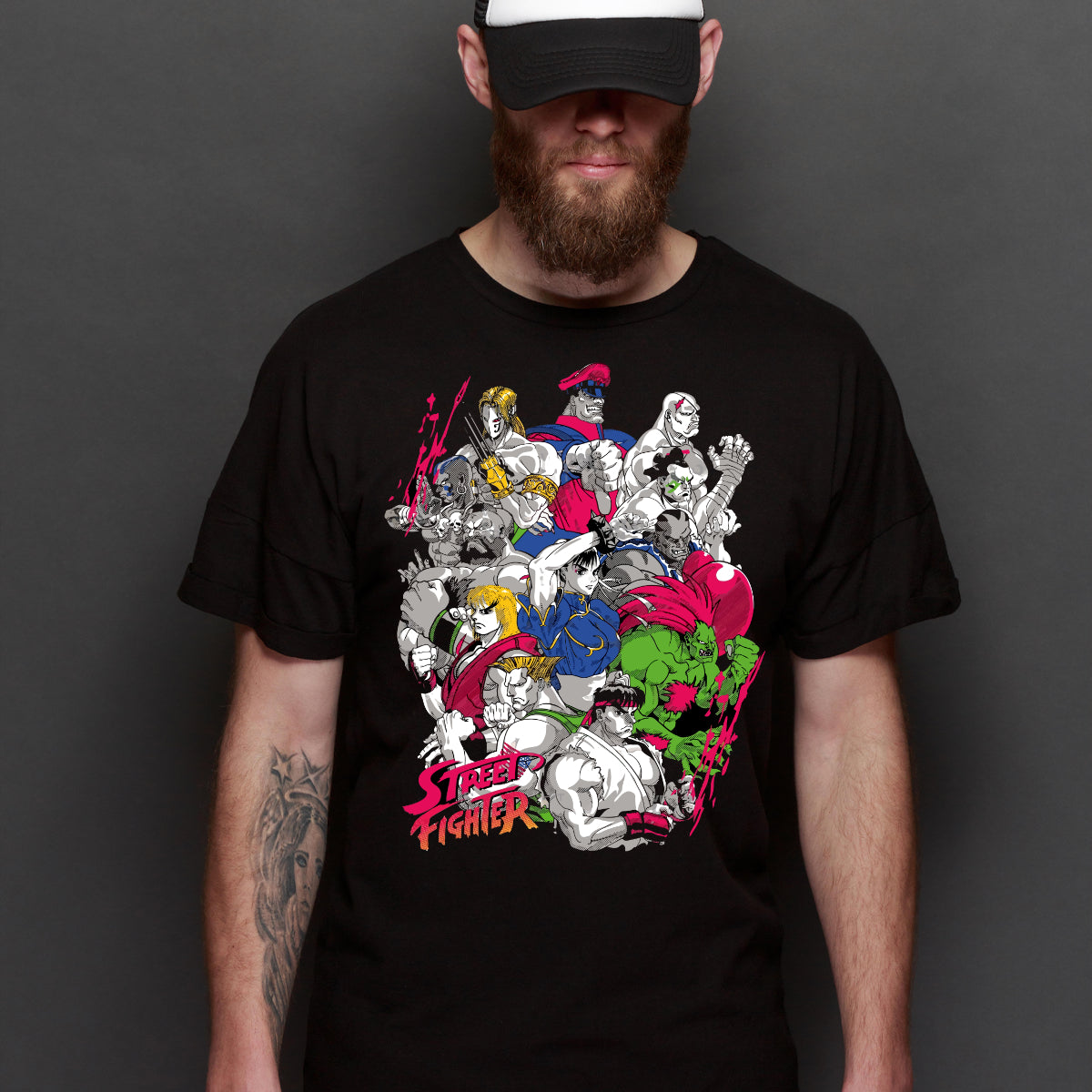 Street Fighters T-shirt Japanese Gaming Tee
