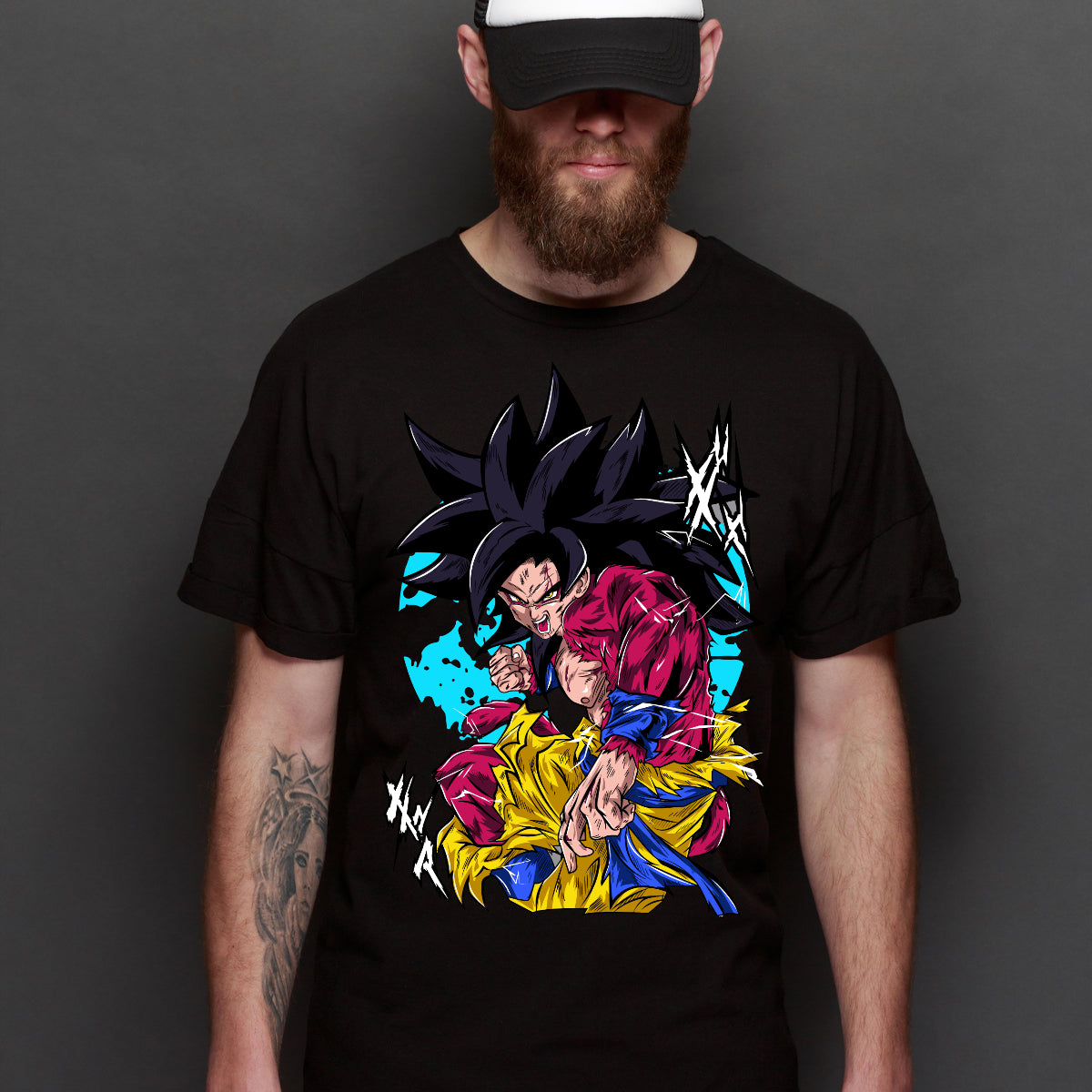 Dragon Ball GT Goku Super Saiyan 4 T-Shirt Japanese Anime Tee