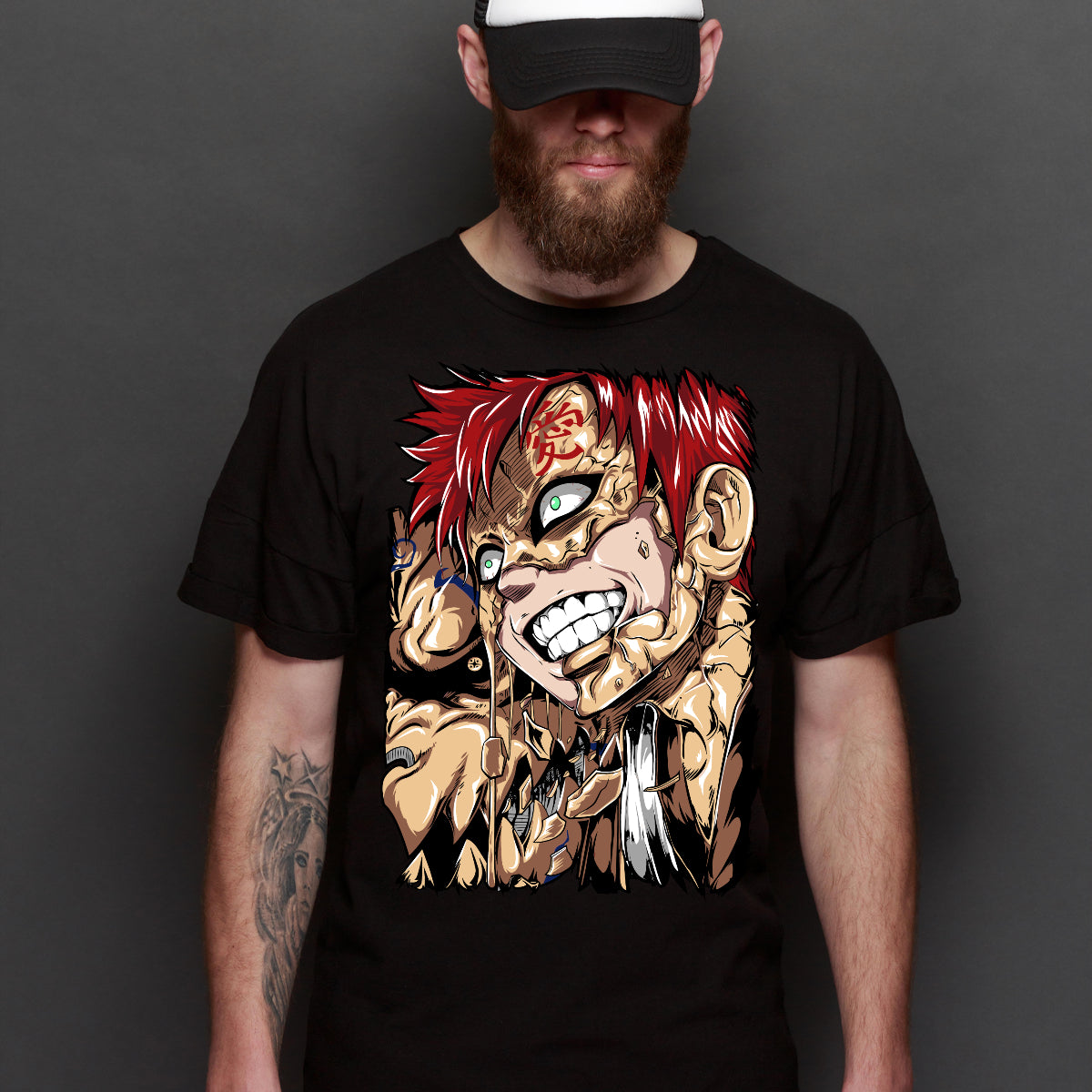Naruto Gaara Ver3 T-shirt Japanese anime Tee