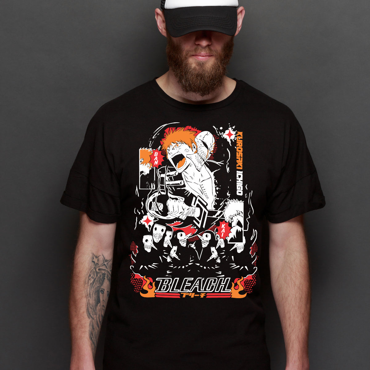Bleach Ichigo Kurosaki V5 T-shirt Japanese Anime Tee
