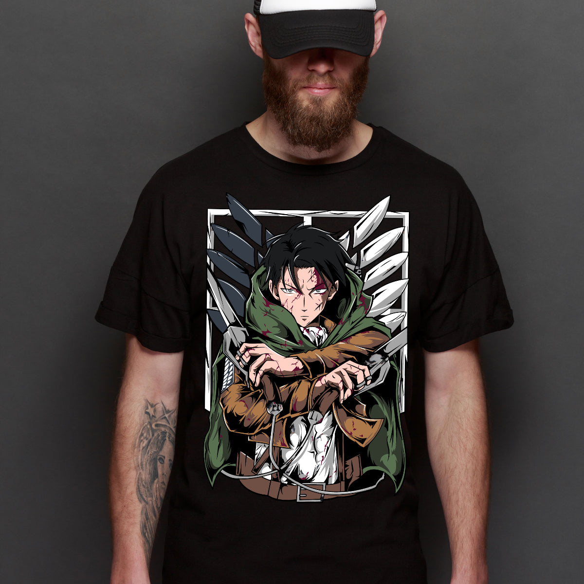 Attack On Titan V3 Levi T-shirt Japanese Anime Tee