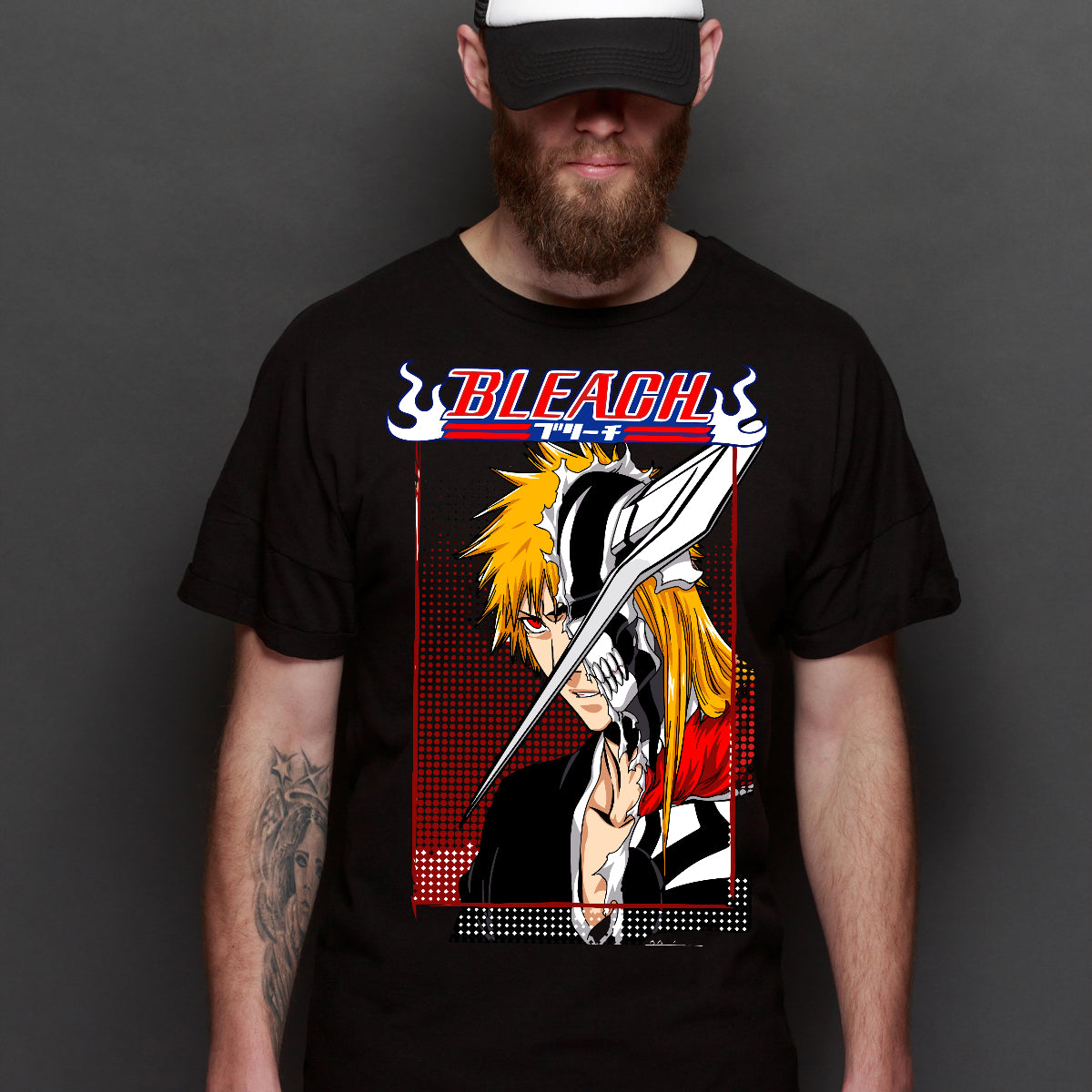 Bleach Ichigo Kurosaki V6 T-shirt Japanese Anime Tee