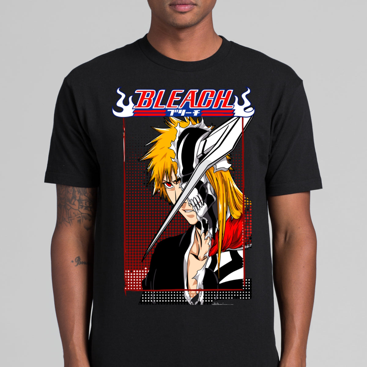 Bleach Ichigo Kurosaki V6 T-shirt Japanese Anime Tee